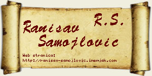 Ranisav Samojlović vizit kartica